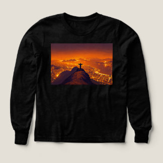 Episk Bergssolnedgång Natur Landskaps T-Shirt