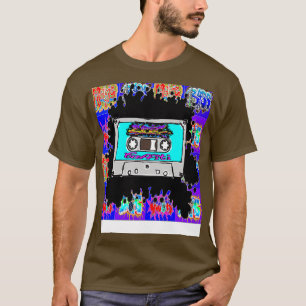 episk blå kassettgraffiti t shirt