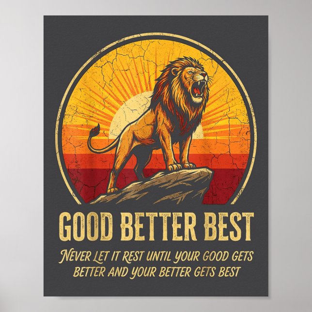 Episk Det Blir Aldrig Förrän Låt Vila Blir Bra Bät Poster (Framsidan)
