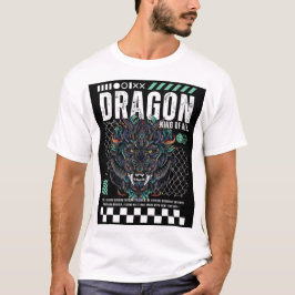 Episk Drak Grafisk T-Shirt Design