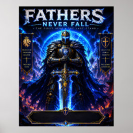 Episk fader krigare affisch