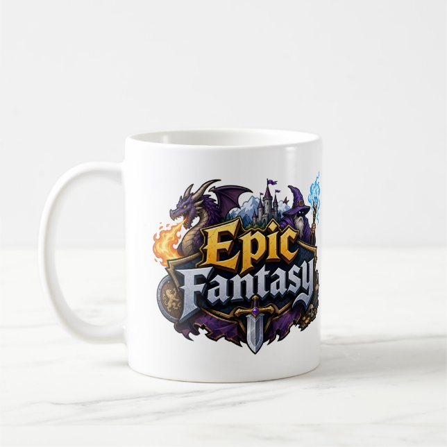 Episk Fantasy Älskare Kaffemugg (Vänster)
