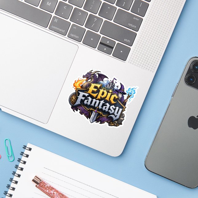 Episk Fantasy Älskare Klistermärken (Laptop med iPhone)