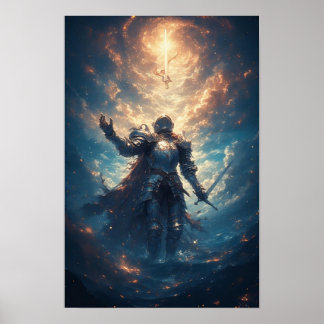 Episk Fantasy Knight Poster