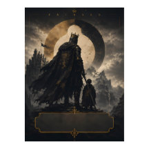 Episk Fantasy Kung Fader Konst Affisch