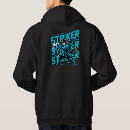 Episk fotbollssamurajkatt - Cool gamer och anime-f Hoodie