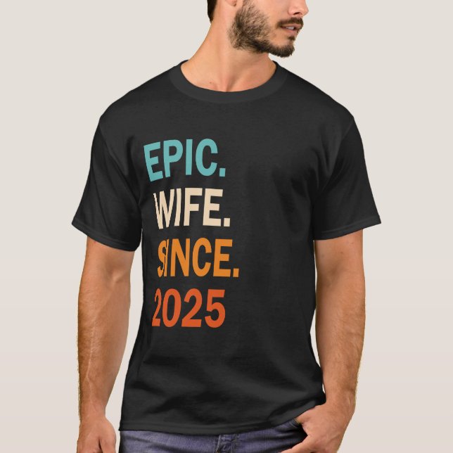 Episk fru sedan 2018  6-års bröllopsdag T-Shirt (Framsida)