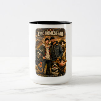Episk gård - Två-Tonad mugg