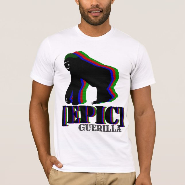 Episk gerillasoldatgorilla t-shirt (Framsida)