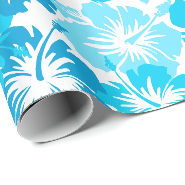 Episk hibiskus blom- hawaianska Camo Presentpapper (Rullad Hörn)
