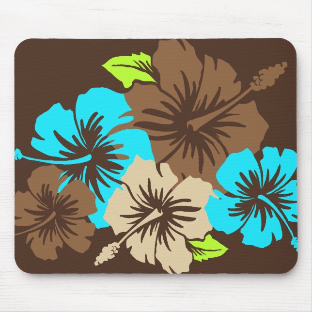 Episk hibiskus Mousepad Musmatta (Framsidan)