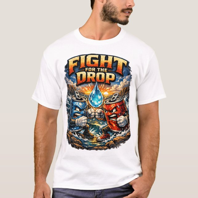 Episk kamp om den sista droppen t shirt (Framsida)