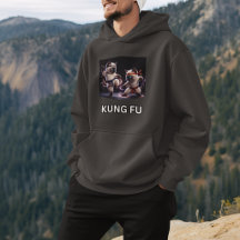 Episk Kung Fu Siamesiska Kattungar Kampsport Grafi
