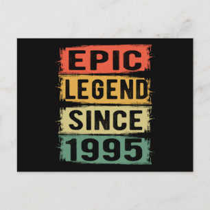 Episk Legend Sedan 1995 Vintage 1995 Födelsedagspr Vykort
