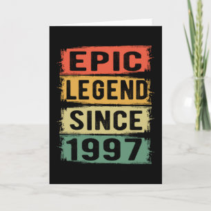Episk Legend Sedan 1997 Vintage 1997 Födelsedagspr Kort