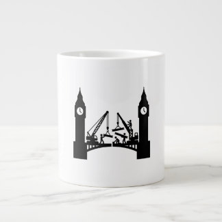 Episk london klocktorn bro konstruktion jumbo mugg
