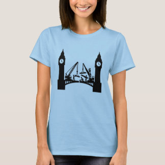 Episk london klocktorn bro konstruktion t shirt
