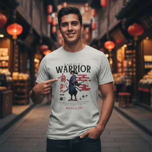 Episk Samurajkrigare Japansk Katana Kultur Mäns T Shirt