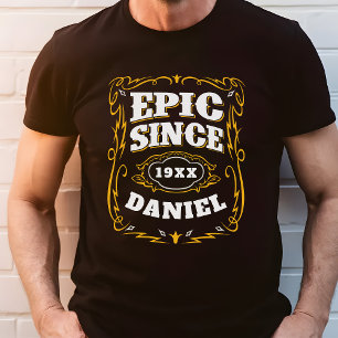 Episk Sedan Födelsen Personlig År Och Namn T Shirt