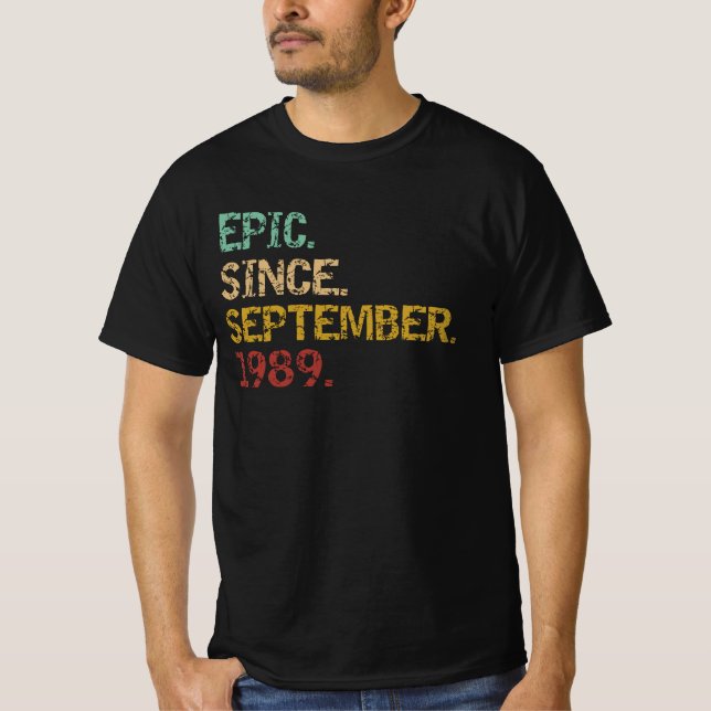 Episk sedan september 1989 t shirt (Framsida)