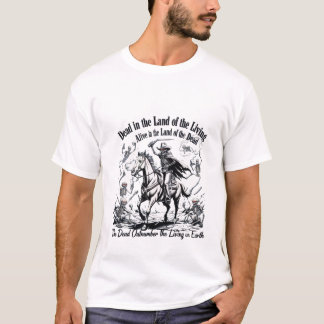 Episk Skelett Grafisk T-Shirt - Dödskalle Design