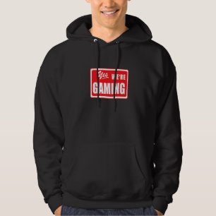 Episk spelare Ja, vi spelar Geek tv-spel säger Hoodie