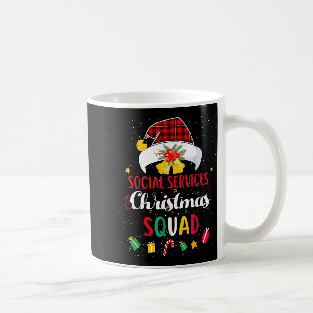 Episk Squad Tjänster Match Hatt Tomte Social Kaffemugg (Höger)