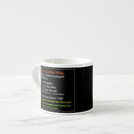 Episk svart för kaffemuggespresso espressomugg