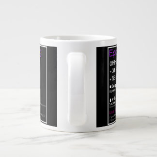 Episk tekopp svart jumbo mugg