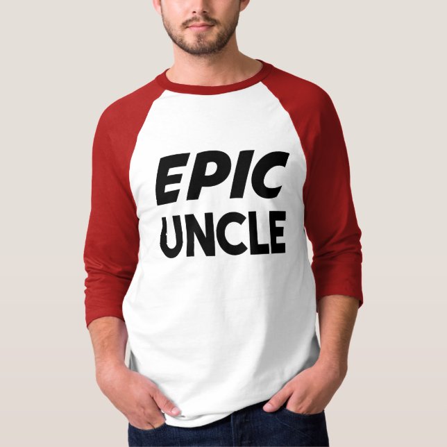 Episk Uncle Rolig Tee Shirt (Framsida)
