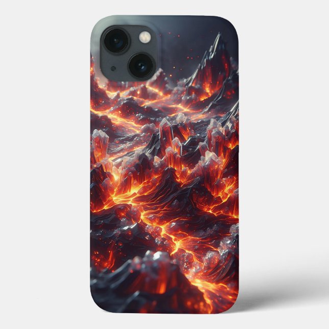 Episk vulkanisk kristallutbrott telefonfodral - Sh (Baksida)