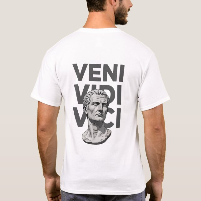 Episka herrar Caesar T-shirt – Inspirerad av antik (Baksida)