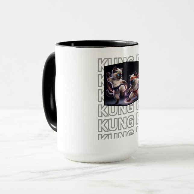 Episka Kung Fu Kattungar Kampsport  Mugg (Framsida vänster)