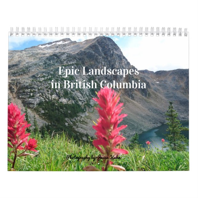Episka Landskap i British Columbia Kalender (Omslag)