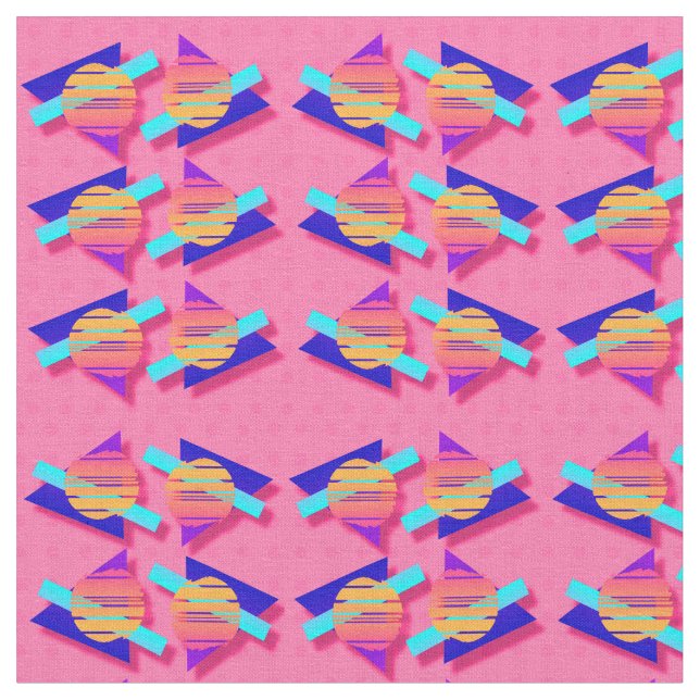 Episka mönster för triangel för EightiesMemphis Tyg (Närbild)