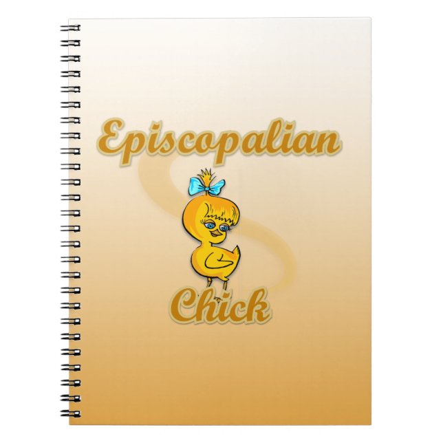 Episkopalisk Chick Anteckningsbok Med Spiral (Framsidan)