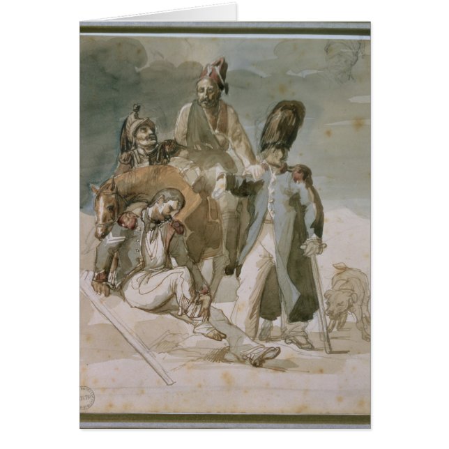 Episod från Napoleons reträtt Hälsningskort (Framsidan)