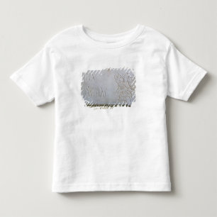 Epitaph med en lättnad av den bra herden t-shirt