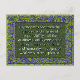 Epitome of Godhet and Humanity Vykort