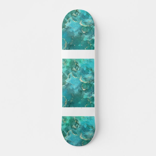 Epoxy mönster mini skateboard bräda 18,5 cm (Framsida)