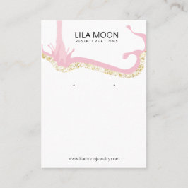 Epoxy Resin Earring Card Visitkort