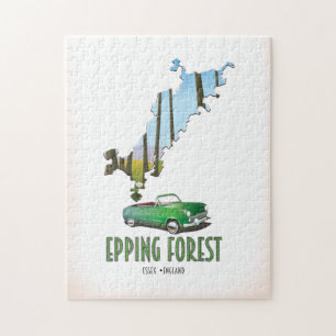 Epping Forest Essex England karta Pussel