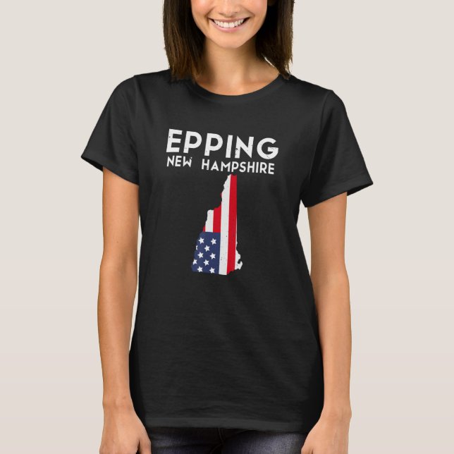 Epping New Hampshire USA State America Travel T Shirt (Framsida)