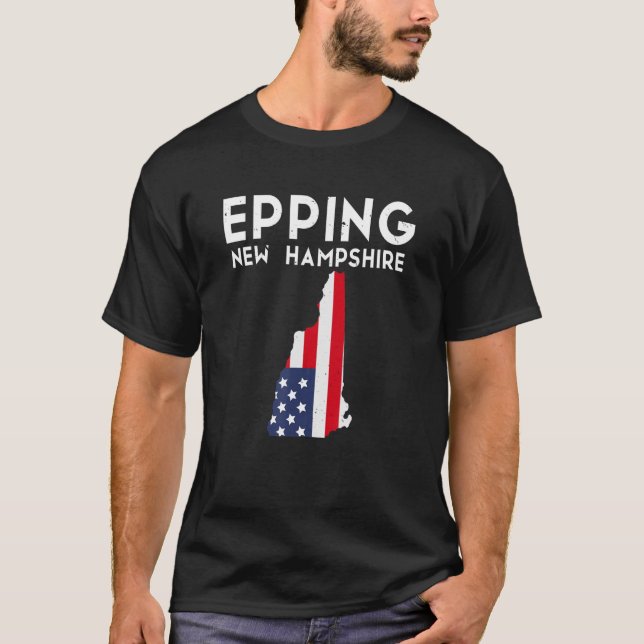 Epping New Hampshire USA State America Travel T Shirt (Framsida)