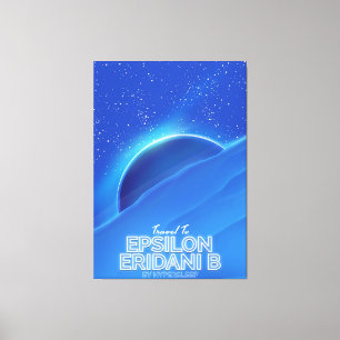 Epsilon Eridani b sci-fi Travel-affisch Canvastryck