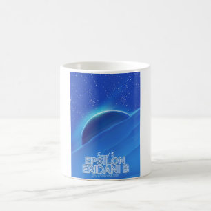 Epsilon Eridani b science fiction Travel-affisch Magisk Mugg