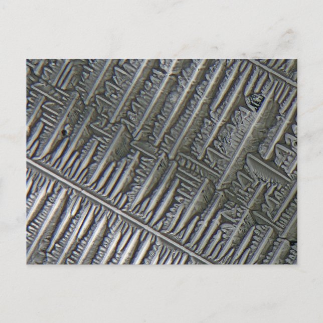 Epsomit under mikroskopet vykort (Framsida)