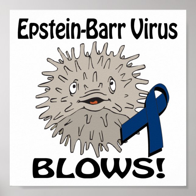 Epstein-Barr Virus Blows Awareness Design Poster (Framsidan)