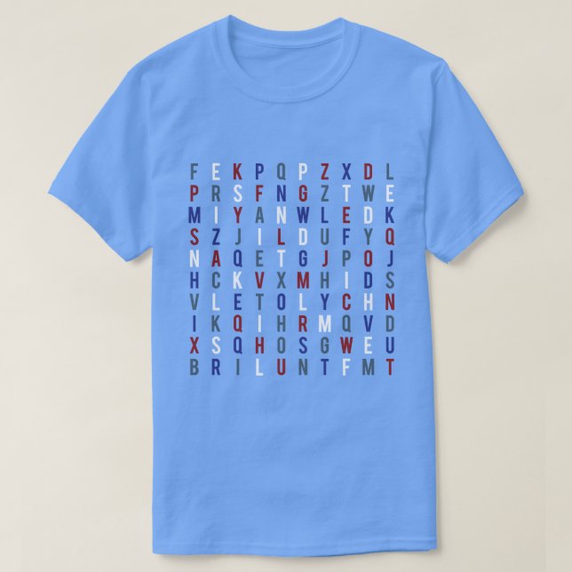 Epstein Döda inte honom själv Wordsearch T-Shirt (Design framsida)