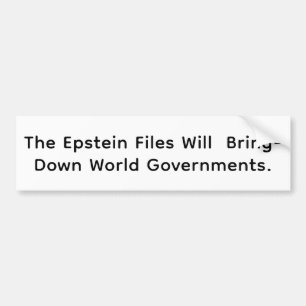 Epstein-filer avslutar regeringar Hankamer Artjunk Bildekal
